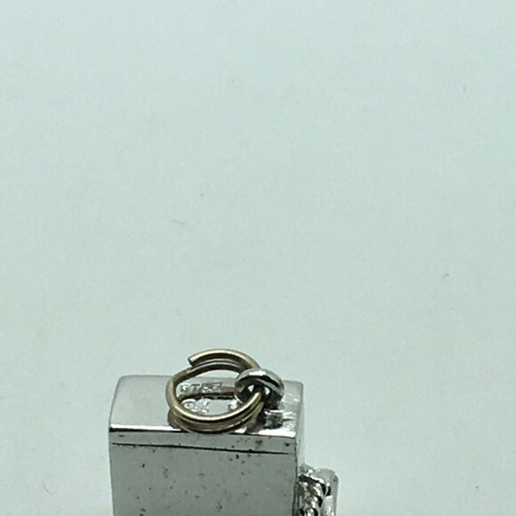 Vintage CB Radio Sterling Silver Charm 3 D Trucker Wife Girlfriend Gift - Picture 2 of 3